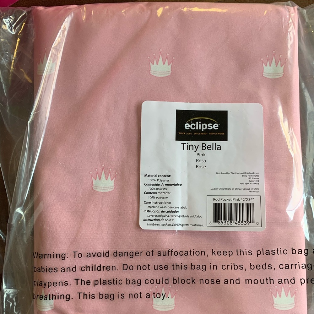 NEW!! Pink Princess Blackout curtains